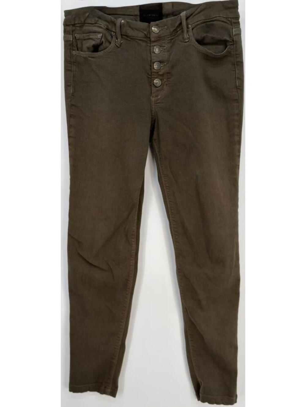Black Orchid High Waist‎ Button Fly Skinny Jeans Olive Green Size 29